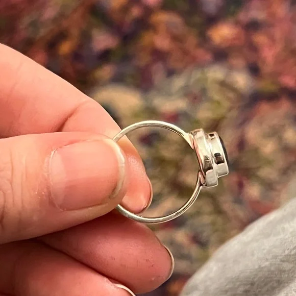 Dyed Ethiopia Opal Sterling Silver ring size 7.25